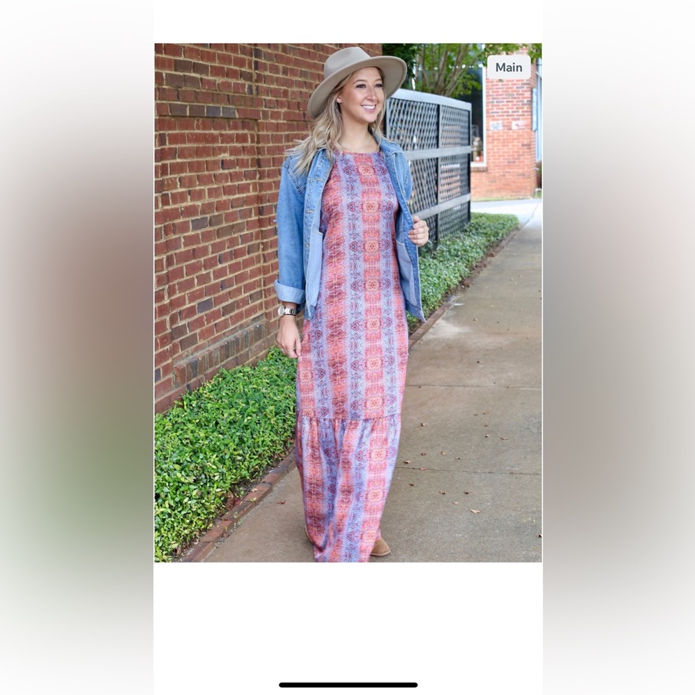 Boho Sunset Snake print Maxi